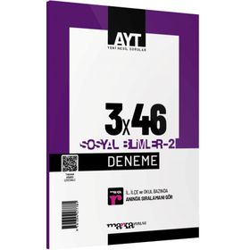 YKS AYT Sosyal Bilimler-2 3x46 Deneme-Marka Yayınları