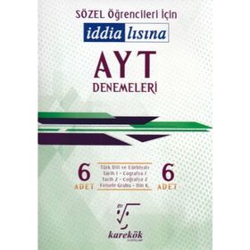 YKS AYT Sözel 6'lı Denemeleri Karekök Yayınları