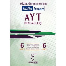 YKS AYT Sözel 6'lı Denemeleri Karekök Yayınları