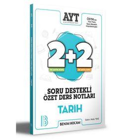 YKS AYT Tarih 2+2 Soru Destekli Özet Ders Notları-Benim Hocam Yayınları