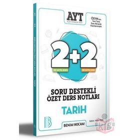 YKS AYT Tarih 2+2 Soru Destekli Özet Ders Notları-Benim Hocam Yayınları