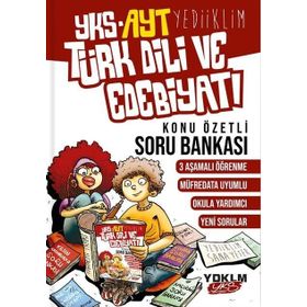YKS AYT Türk Dili Ve Edebiyatı Konu Özetli Soru Bankası Yediiklim Yayınları