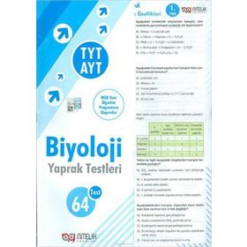YKS AYT TYT Biyoloji Yaprak Test Nitelik Yayınları