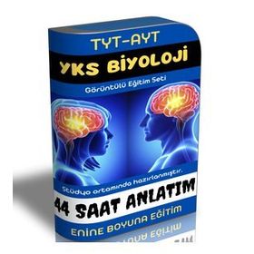 YKS Biyoloji TYT-AYT Biyoloji Görüntülü Eğitim Seti 44 Saat Özel Ders Anlatımı)