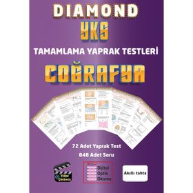 YKS Diamond Coğrafya Tamamlama Yaprak Testleri - Gür Yayınları