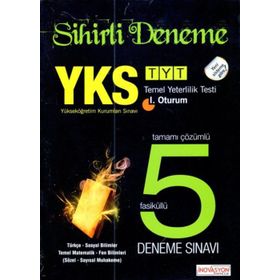 YKS TYT 1. Oturum Çözümlü 5 Deneme Sınavı İnovasyon Yayıncılık - İnovasyon Komisyon