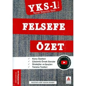 YKS TYT 1. Oturum Felsefe Özet Delta Kültür Yayınları