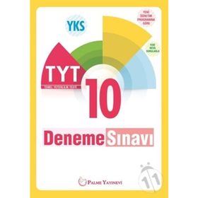 YKS TYT 10 Deneme Sınavı Kollektif Palme Yayıncılık Sınav Kitapları