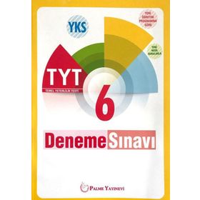 YKS TYT 6 Deneme Sınavı Palme Yayınları