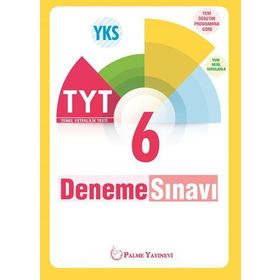 YKS TYT 6 Deneme Sınavı Palme Yayınları