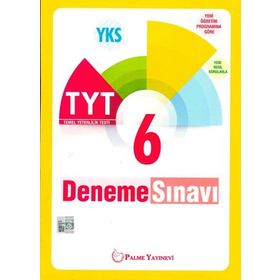 YKS TYT 6 Deneme Sınavı Palme Yayınları