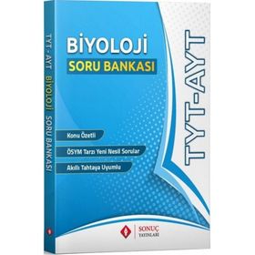 YKS TYT AYT Biyoloji Soru Bankası Sonuç Yayınları