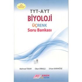 YKS TYT AYT Biyoloji Üç Renk Soru Bankası Esen Yayınları