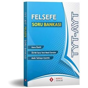 YKS TYT AYT Felsefe Soru Bankası-Sonuç Yayınları