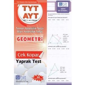 Yks Tyt Ayt Geometri Çek Kopar Yaprak Test-Bulut Yayınları