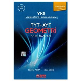 YKS TYT AYT Geometri Soru Bankası Temel ve Orta Düzey Mavi Seri Esen Yayınları