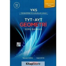 YKS TYT AYT Geometri Soru Bankası Temel ve Orta Düzey Mavi Seri Esen Yayınları