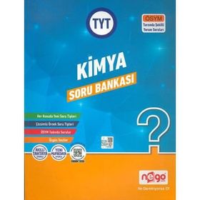 YKS TYT AYT Kimya Soru Bankası Kollektif Nego Yayınları