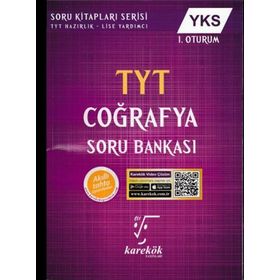 YKS TYT Coğrafya Soru Bankası Karekök Yayınları