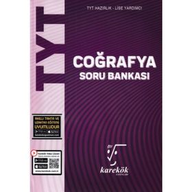 YKS TYT Coğrafya Soru Bankası Karekök Yayınları