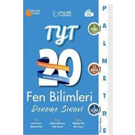 YKS TYT Fen Bilimleri 20 Deneme Sınavı Kollektif Palme Yayıncılık Sınav Kitapları