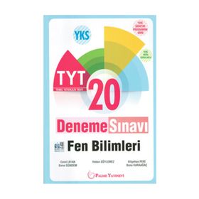 Yks Tyt Fen Bilimleri 20 Deneme Sınavı Palme Kitabevi