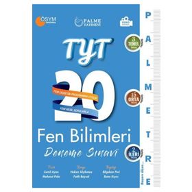 Yks Tyt Fen Bilimleri 20 Deneme Sınavı Palme Kitabevi