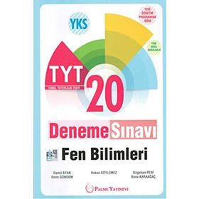 Yks Tyt Fen Bilimleri 20 Deneme Sınavı Palme Kitabevi