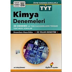 YKS TYT Kimya Denemeleri Aydın Yayınları