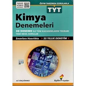 YKS TYT Kimya Denemeleri Aydın Yayınları