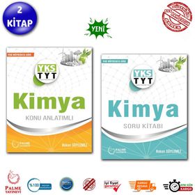 YKS TYT Kimya Soru Bankası+Konu Anlatımlı 2'li Set-Palme Yayınevi