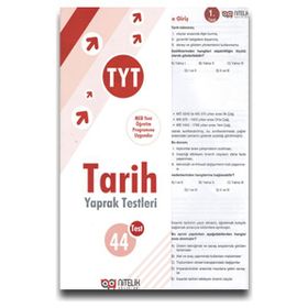 YKS TYT Tarih Yaprak Test - Nitelik Yayınları