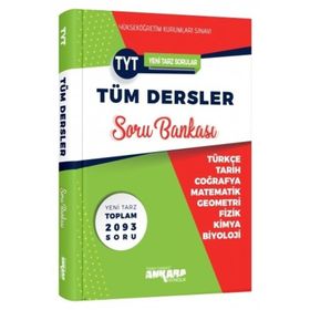 YKS TYT Tüm Dersler Sayısal Soru Bankası Ankara Yayıncılık