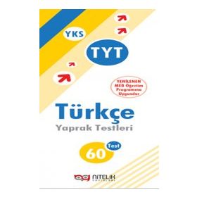 YKS TYT Türkçe 60 Yaprak Test Nitelik Yayınları