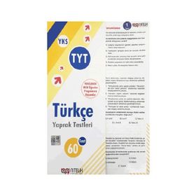 YKS TYT Türkçe 60 Yaprak Test Nitelik Yayınları
