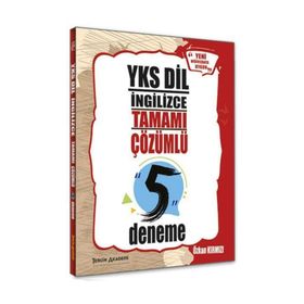YKSDİL İngilizce Tamamı Çözümlü 5 Deneme Tercih Akademi Yayınları
