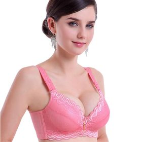 Ylishi Push Up Koyu Pembe Dantel Dolgulu Kadın Sütyen