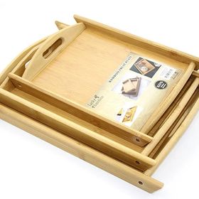 Ynt İthalat ALK2164 3'lü Bambu Tepsi