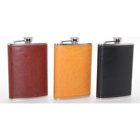 Ynt İthalat ALK2662 Paslanmaz Çelik 9 Oz Derili Tekli Matara