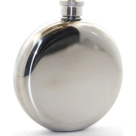Ynt İthalat ALK2676 Paslanmaz Çelik Yuvarlak 5 Oz Tekli Matara