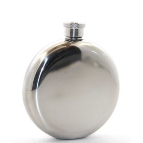 Ynt İthalat ALK2676 Paslanmaz Çelik Yuvarlak 5 Oz Tekli Matara