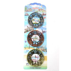Ynt İthalat ALK2890 İstanbul Temalı Metal Magnet 3'lü Set