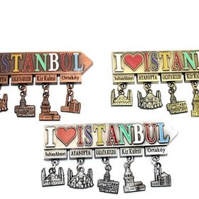 Ynt İthalat ALK3343 İstanbul Temalı Metal Magnet