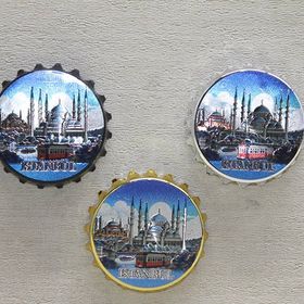 Ynt İthalat KH-ALK4339 İstanbul Temalı Metal Magnet