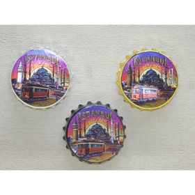 Ynt İthalat KH-ALK4340 İstanbul Temalı Metal Magnet