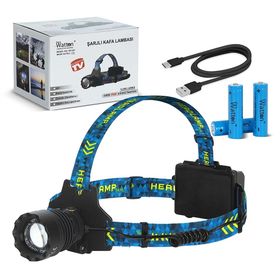 Ynt İthalat Wt-627 Cree P360 - 12,000 Lümen Şarjlı Kafa Lambası