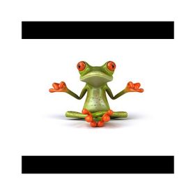 Yoga Yapan Kurbağa Oto Sticker