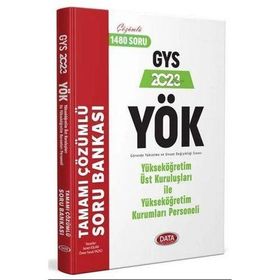 YÖK Üst Kuruluşları ile YÖK Personeli GYS Tamamı Çözümlü Soru Bankası - Data Yayınları