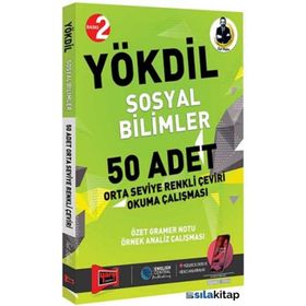 YÖKDİL Sosyal Bilimler 50 Adet Orta Seviye Renkli Çeviri Okuma Çalışması - Yargı Yayınları