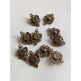 Yonca Metal Çinko Alaşım 10 Adet Kolye Ucu